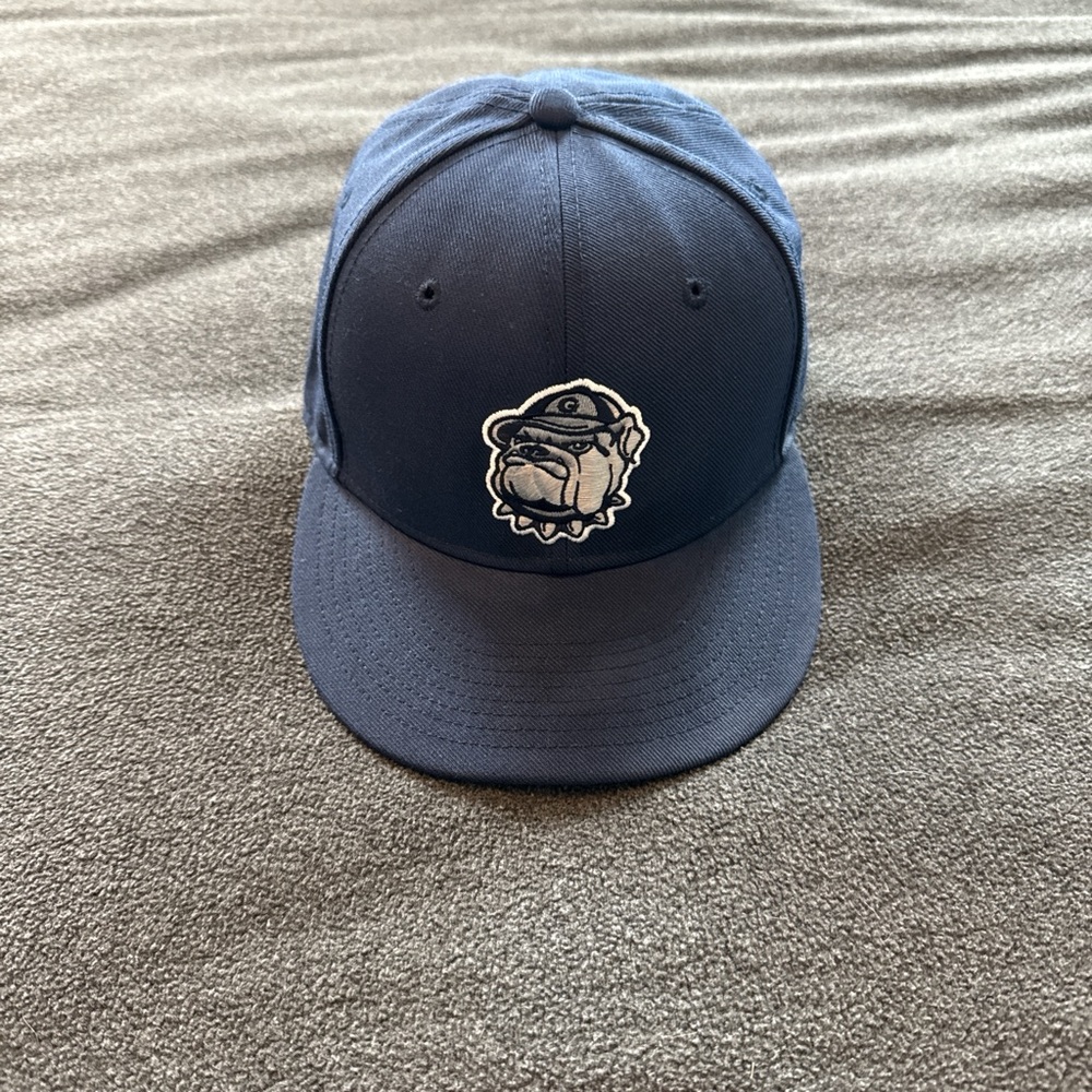 Navy Blue Fitted Georgetown Bulldogs Cap